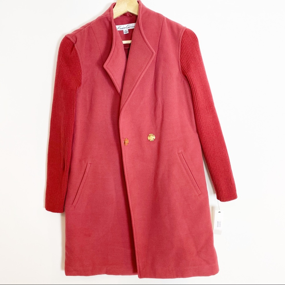 Kenneth Cole Coat size XS brick red‎ New with tags